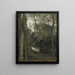 En bäck under skog - Jean-Baptiste-Camille Corot — inramlat konstverk på väggen