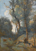 Vachère på en skogbevuxen kulle - Jean-Baptiste-Camille Corot — vy av konstverket