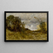 Vallée solitaire - Jean-Baptiste-Camille Corot — inramlat konstverk på väggen