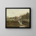 Vue de Moret-sur-Loing - Jean-Baptiste-Camille Corot — inramlat konstverk på väggen