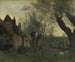 Saules och gård vid Sainte-Catherine-les-Arras - Jean-Baptiste-Camille Corot — vy av konstverket
