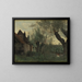 Saules och gård vid Sainte-Catherine-les-Arras - Jean-Baptiste-Camille Corot — inramlat konstverk på väggen