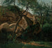 ung herde bland klipporna, Fontainebleau-skogen - Jean-Baptiste-Camille Corot — vy av konstverket
