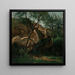ung herde bland klipporna, Fontainebleau-skogen - Jean-Baptiste-Camille Corot — inramlat konstverk på väggen