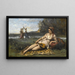 unga kvinnor från Sparta - Jean-Baptiste-Camille Corot — inramlat konstverk på väggen