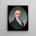 Portrait av Antoine Roy - Jean-Baptiste-Jacques Augustin — inramlat konstverk på väggen