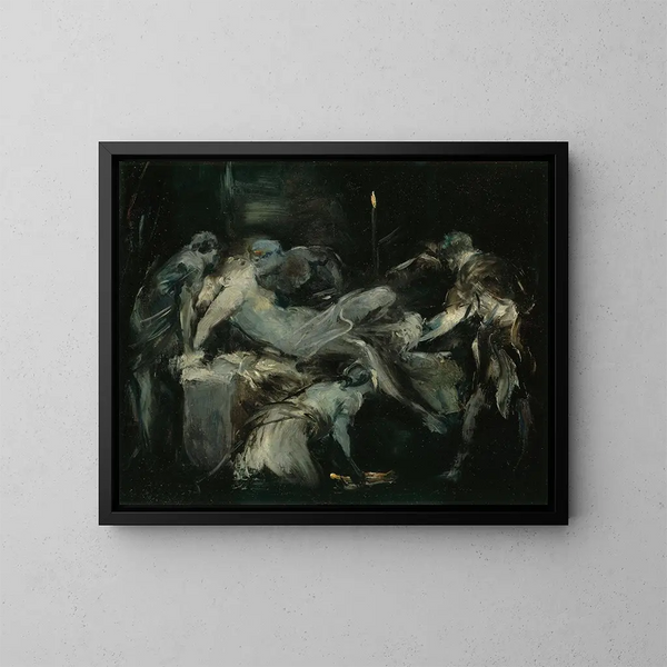 Scen d'accouchement - Jean-Baptiste Carpeaux — inramlat konstverk på väggen
