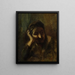 Tête de vieille femme italienne dite Mère de la Palombella - Jean-Baptiste Carpeaux — inramlat konstverk på väggen