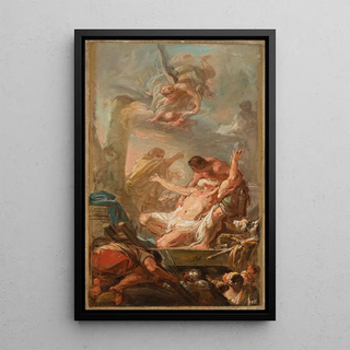 JeanBaptiste Deshays - Saint Andrew Brought by His Tormentors Refuses to Worship the Pagan Gods.webp