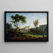 La Maison de Beaumarchais et la Bastille - Jean-Baptiste François Genillion — inramlat konstverk på väggen