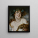 Bacchante - Jean-Baptiste Greuze — inramlat konstverk på väggen