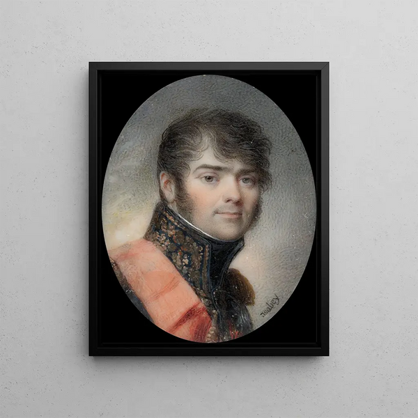 porträtt av Henri Gratien greve Bertrand - Jean-Baptiste Isabey — inramlat konstverk på väggen