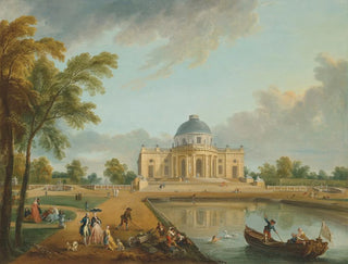 JeanBaptiste Lallemand - The east side of the Chteau de Montmusard Dijon seen from the gardens.webp