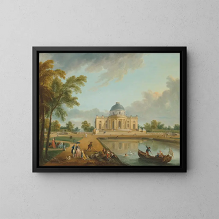 JeanBaptiste Lallemand - The east side of the Chteau de Montmusard Dijon seen from the gardens.webp