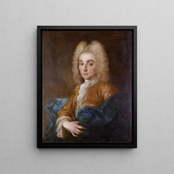 Charles François De La Baume Le Blanc, hertig av La Vallière - Jean-Baptiste Oudry — inramlat konstverk på väggen