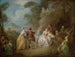 en courtésescen i en park - Jean-Baptiste Pater — vy av konstverket