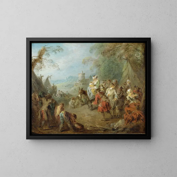 Campement - Jean-Baptiste Pater — inramlat konstverk på väggen