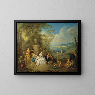 JeanBaptiste Pater - Fte galante in a Coastal Landscape.webp