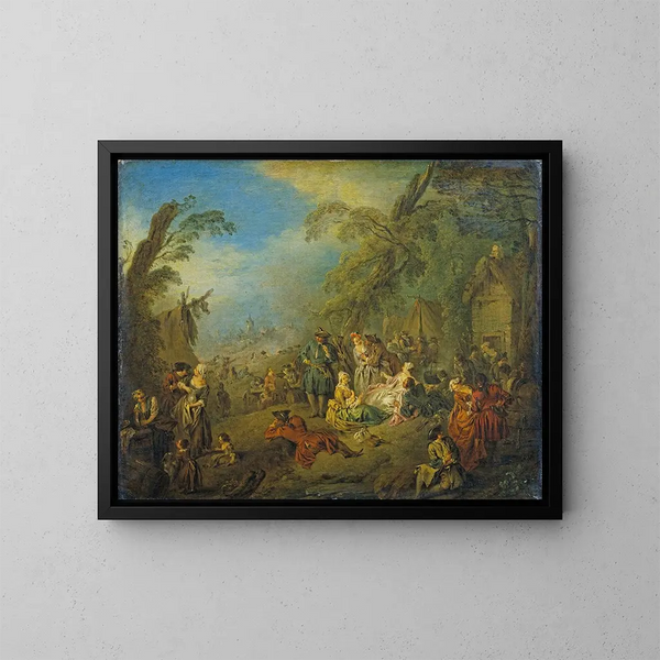 Les Vivandières de Brest - Jean-Baptiste Pater — inramlat konstverk på väggen