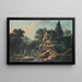 La Vieille Ferme, paysage pastoral - Jean-Baptiste Pillement — inramlat konstverk på väggen