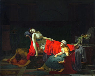 La Mort de Cléopâtre - Jean-Baptiste Regnault — vy av konstverket