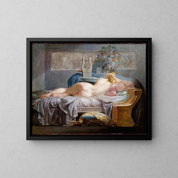 Sappho - Jean-Baptiste Regnault — inramlat konstverk på väggen