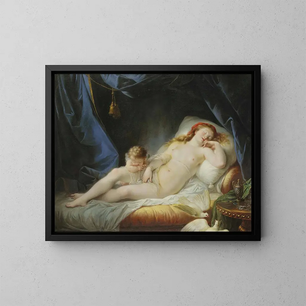 Venus som sover - Jean-Baptiste Regnault — inramlat konstverk på väggen