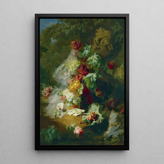 JeanBaptiste Robie - Still Life In A Park With An Urn Of Venus And Adonis.webp