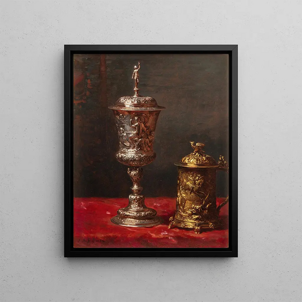 JeanBaptiste Robie - Stilllife with tankard and covered cup.webp