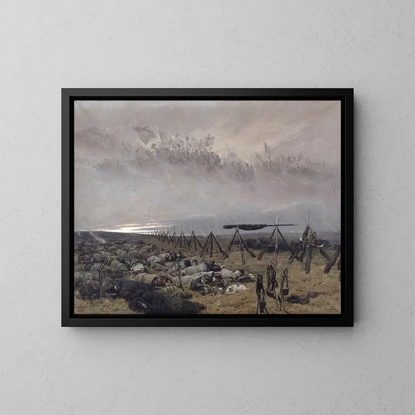 Le Rêve - Jean-Baptiste Édouard Detaille — inramlat konstverk på väggen