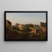 Vue du Colisée et de l'Arc de Constantin depuis le Palatin - Jean-Charles Joseph Rémond — inramlat konstverk på väggen