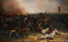 Le Maréchal d'Empire Louis Nicolas Davout Tombe de Cheval Ordonne l'Assaut de Markgrafneusiedl lors de la Bataille de Wagram - Jean-Charles Langlois — vy av konstverket