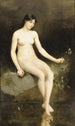 Galatée vid floden Acis - Jean-Denis-Antoine Caucannier — vy av konstverket