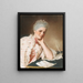 Portrait of Mrs. Jacquet - Jean-Étienne Liotard — inramlat konstverk på väggen