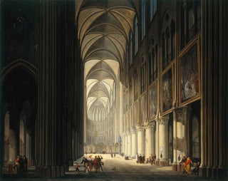 inomhusvy av Notre-Dame - Jean-François Depelchin — vy av konstverket