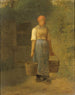 Flicka som bär vatten - Jean-François Millet — vy av konstverket