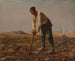 Man med hacka - Jean-François Millet — vy av konstverket