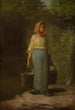 ung flicka som återvänder från brunnen - Jean-François Millet — vy av konstverket