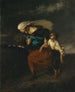 stormens reträtt - Jean-François Millet — vy av konstverket