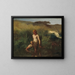 La Baigneuse - Jean-François Millet — inramlat konstverk på väggen