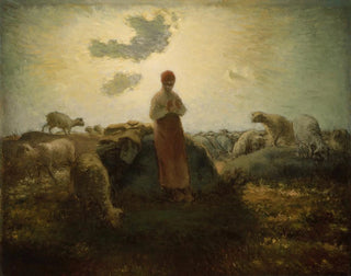Le Gardien du troupeau - Jean-François Millet — vy av konstverket
