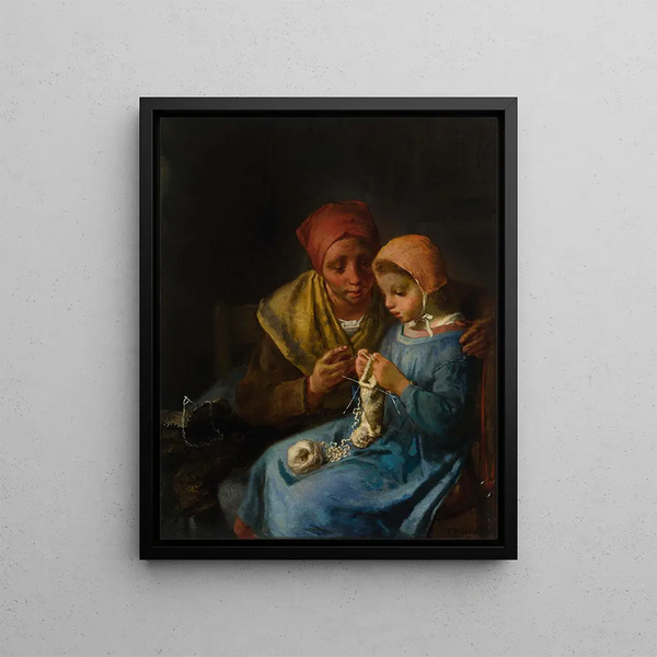 JeanFranois Millet - The Knitting Lesson.webp