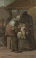 Les Tondeurs de moutons - Jean-François Millet — inramlat konstverk på väggen