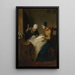 Les Jeunes Couturières - Jean-François Millet — inramlat konstverk på väggen