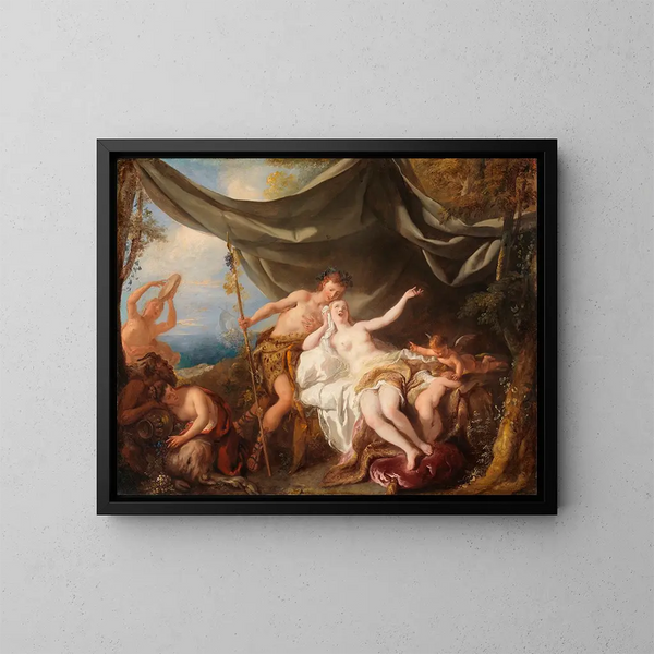 Bacchus och Ariadne - Jean-François de Troy — inramlat konstverk på väggen