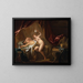 Cupidon och Psyche - Jean-François de Troy — inramlat konstverk på väggen
