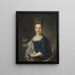 Porträtt av prinsessan Luisa Maria Theresa Stuart 1692-1712 - Jean-François de Troy — inramlat konstverk på väggen