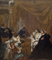 Saint Vincent de Paul vid dödsbädden av Louis XIII - Jean-François de Troy — vy av konstverket