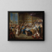 Le festin de Didon et Énée, un portrait allégorique de la famille du duc et de la duchesse du Maine - Jean-François de Troy — inramlat konstverk på väggen