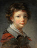 En pojke i en rödfodrad kappa - Jean-Honoré Fragonard — vy av konstverket